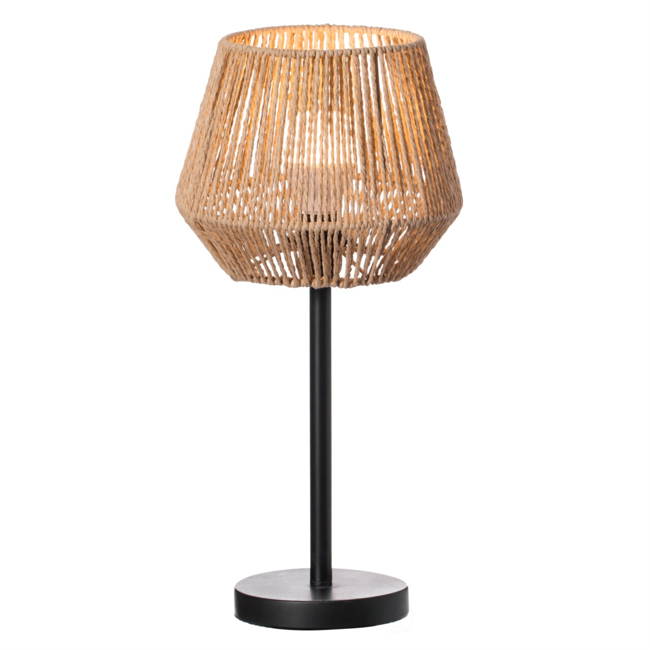 Creative Paper Rope Lamp 9.5In On Off Switch Natural Ideal For Bedroom Living Room